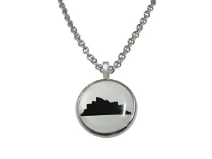 Round Sydney Australia Iconic Opera House Pendant Necklace