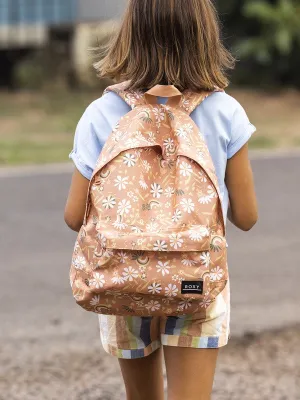 Roxy Sugar Baby Girl Backpack - Toasted Nut Retro Isle