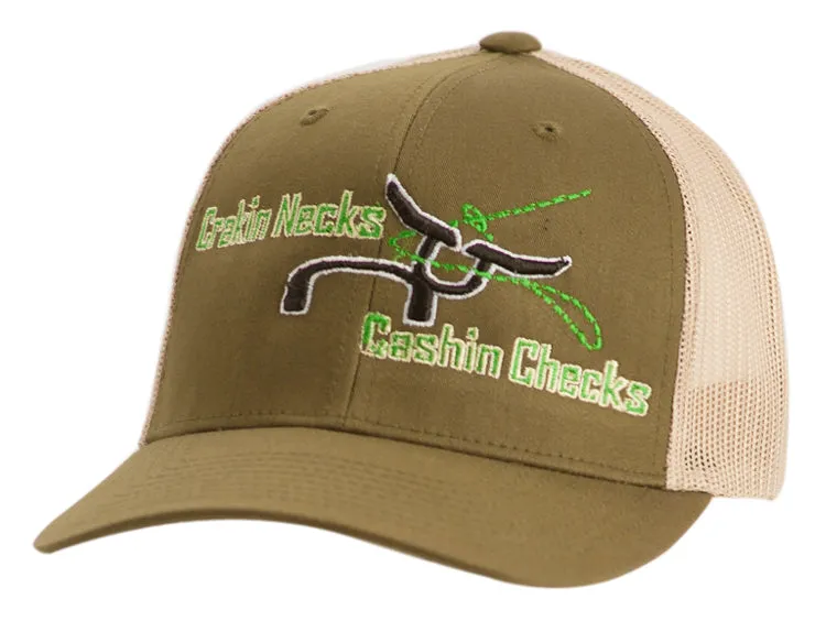 RS "Cashin Checks" Moss Green Snapback Cap