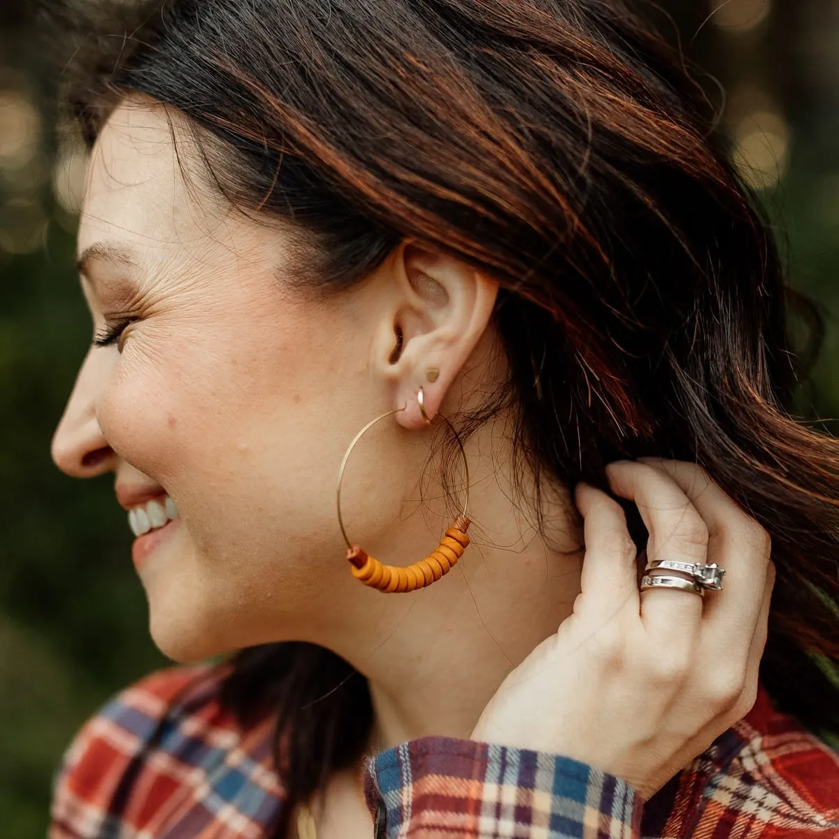 Saddle Ellen Hoop Earrings