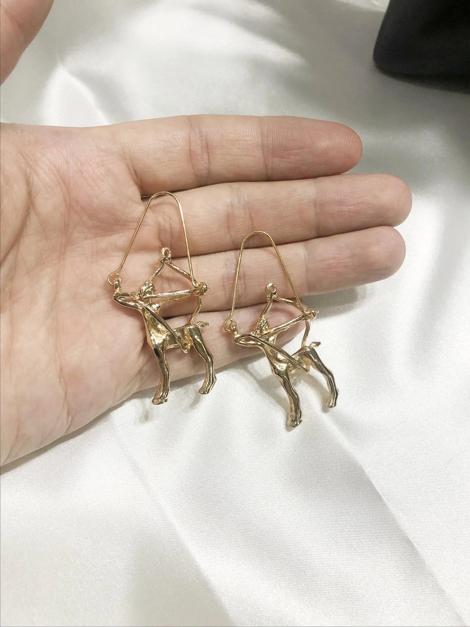 Sagittarius artistic earrings (The Archer)