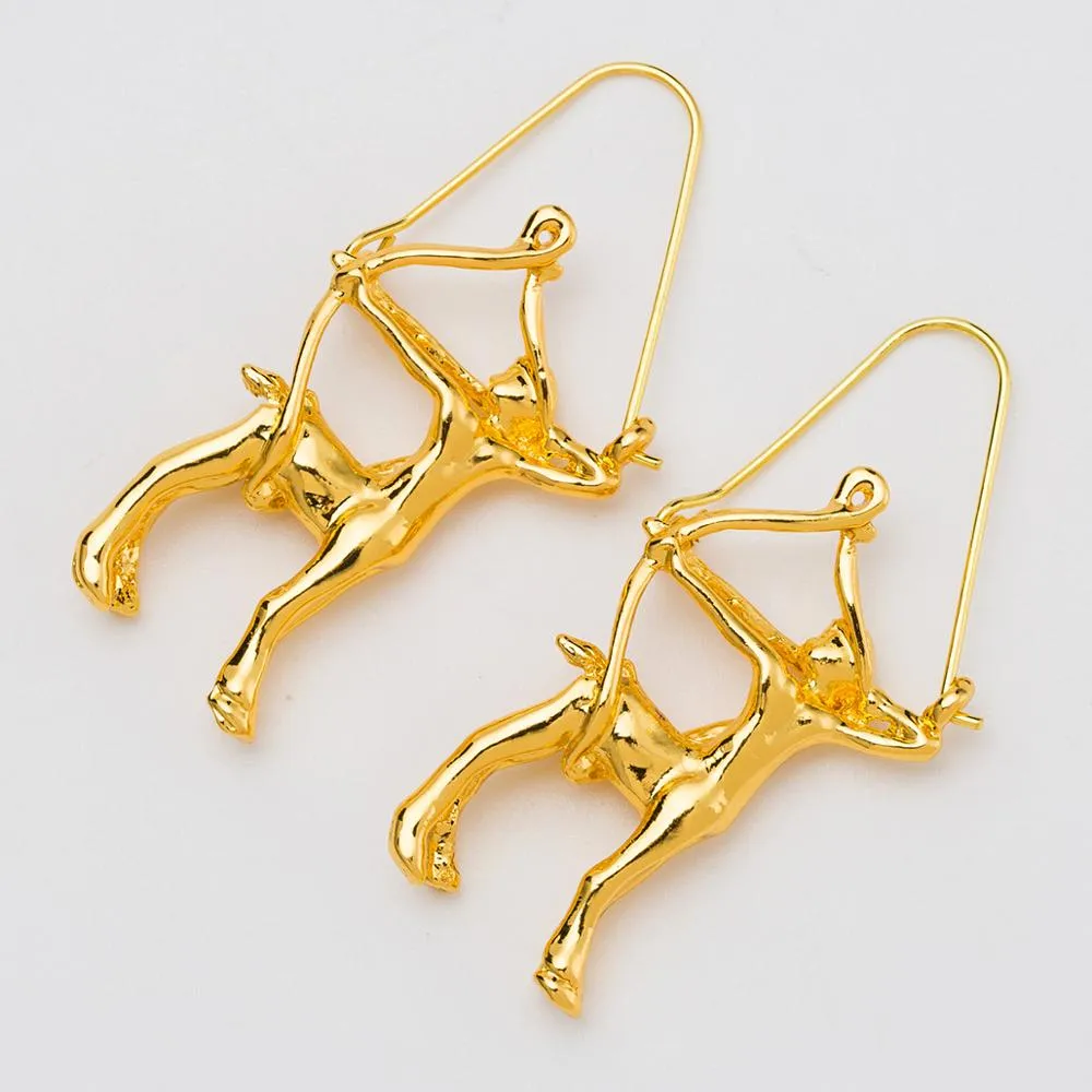 Sagittarius artistic earrings (The Archer)