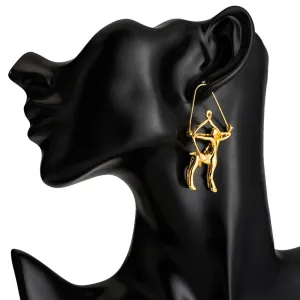 Sagittarius artistic earrings (The Archer)