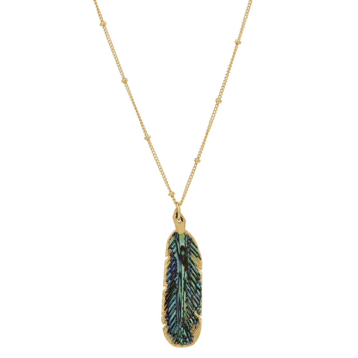 SALE - Feather Stone Necklace (more colors)