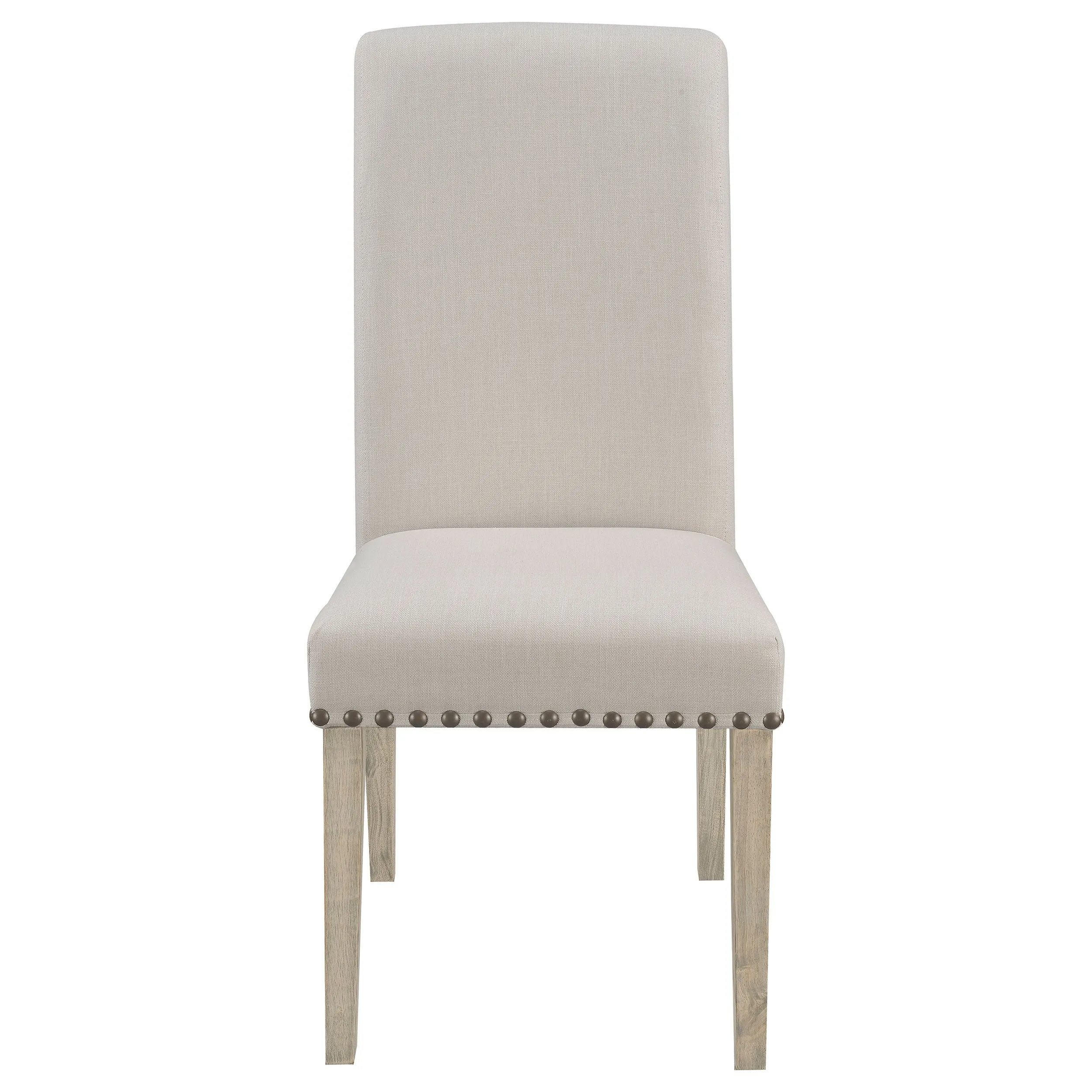 Salem Fabric Upholstered Dining Side Chair Beige (Set of 2)
