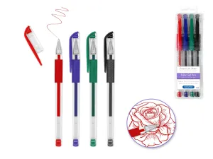 Scrapbook Gel Pens: 4/pack Acidfree Assorted PhotoSafe - Classic Brights