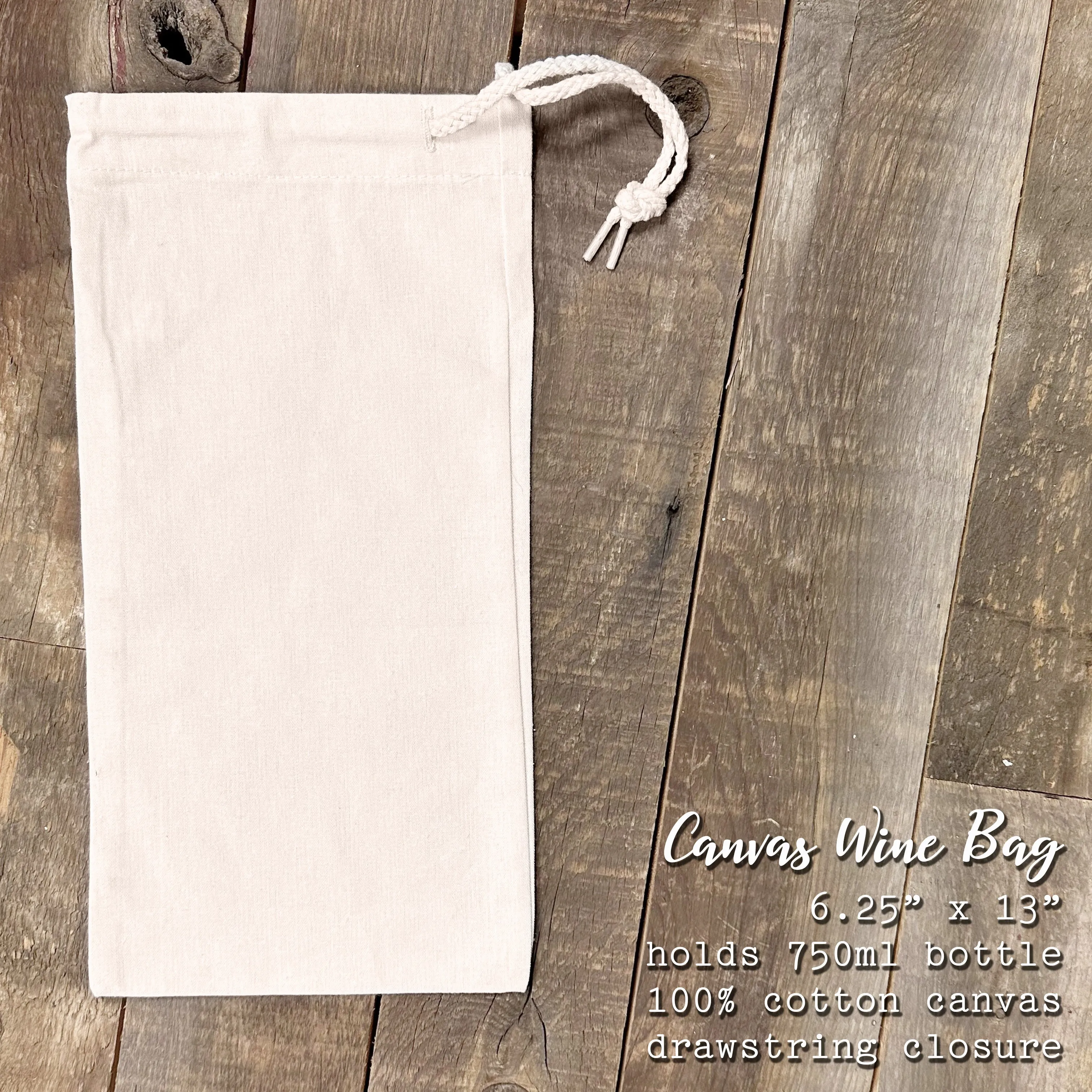 Shamrock Bunch - St. Patrick's Day Canvas Wine Bag