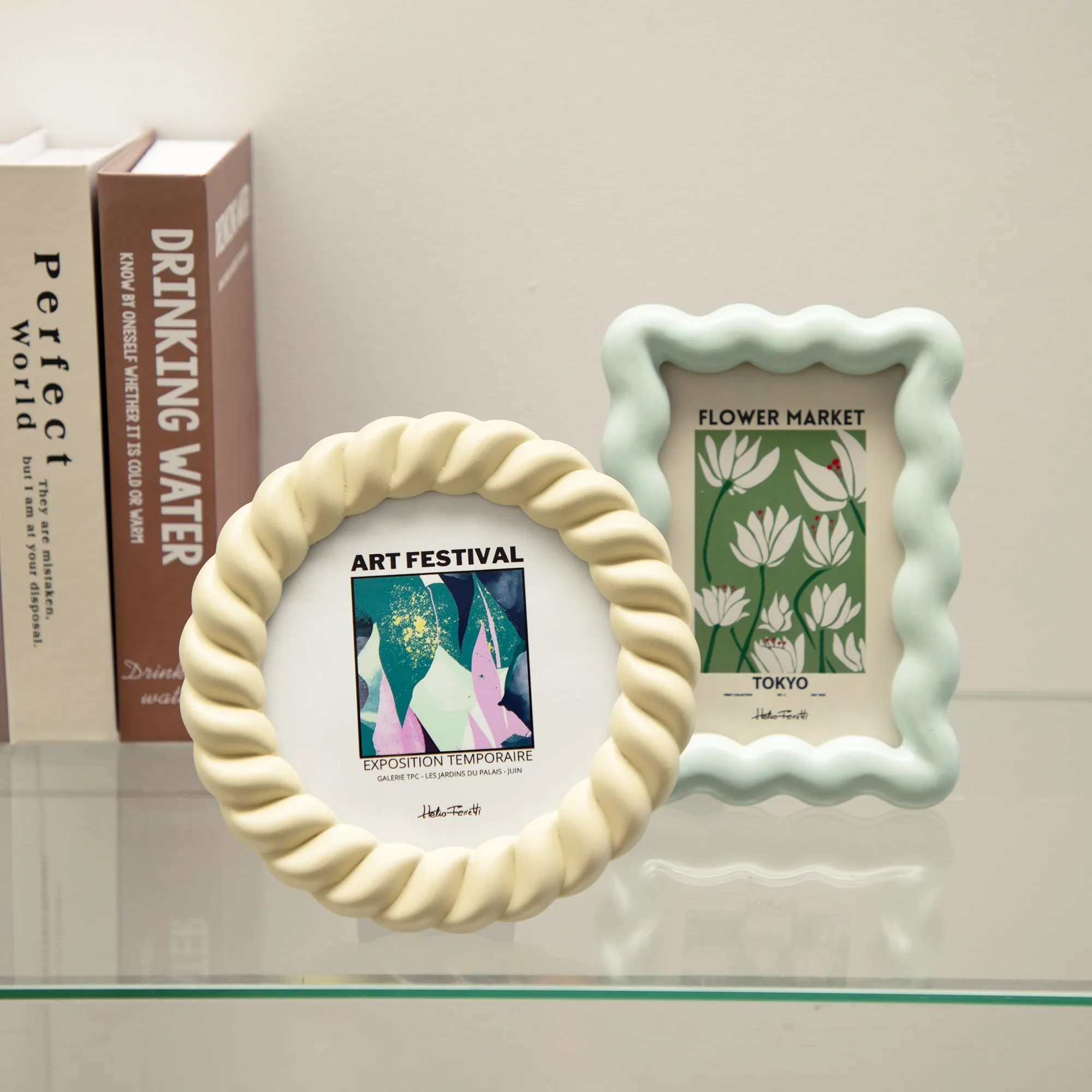 Shell Photo Frame, Beige