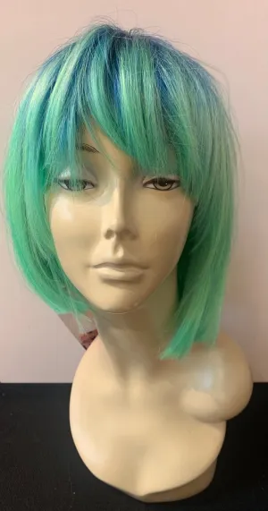Short Bob Wig with Bangs - Mint