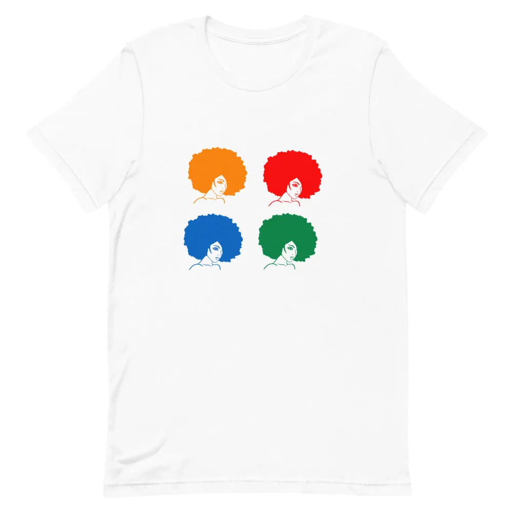Short-Sleeve Unisex T-Shirt Colorful Afros