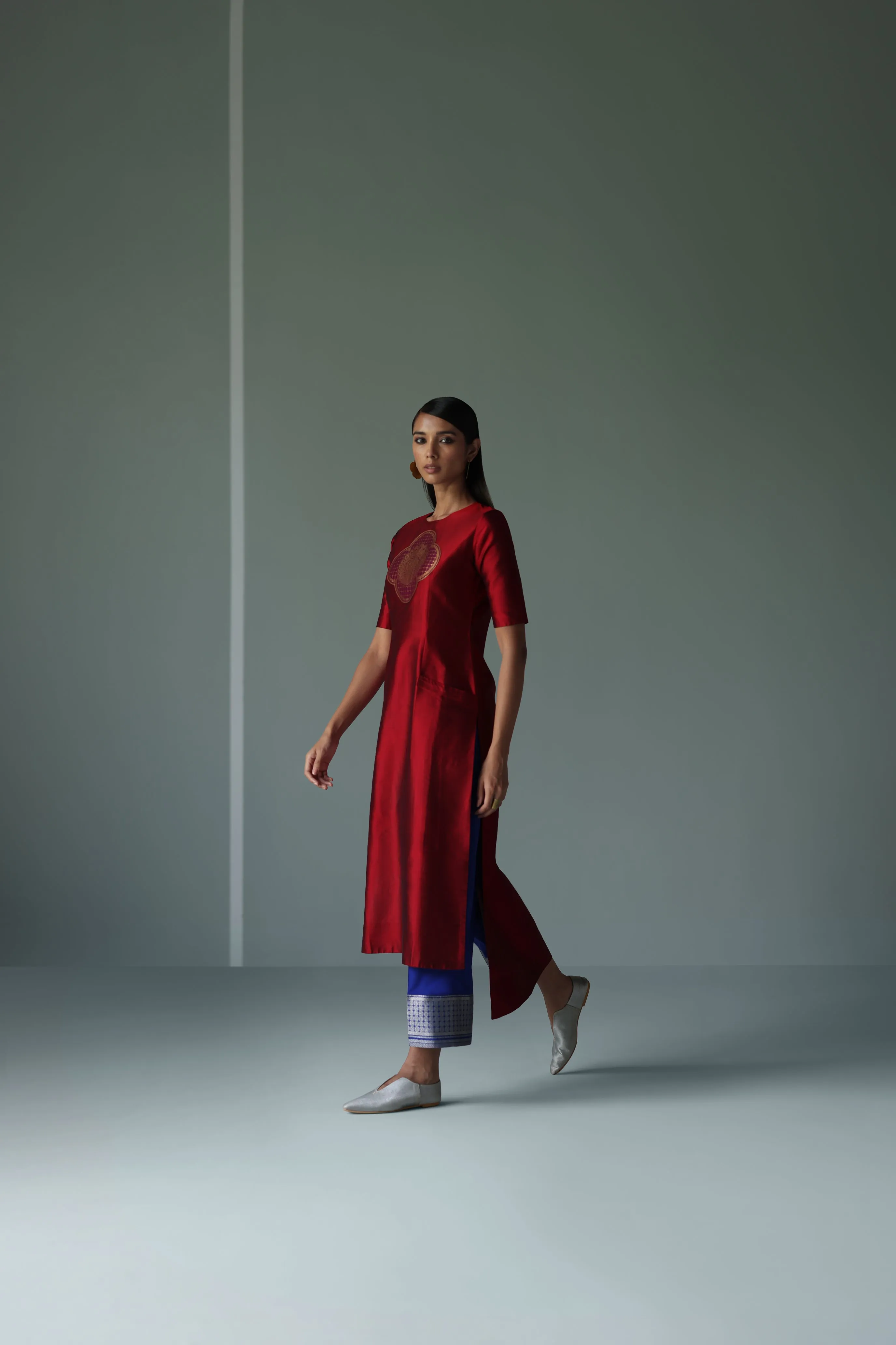 SILK KURTA SET