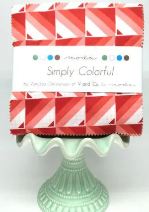 Simply Colorful Charm Pack by v and Co for Moda