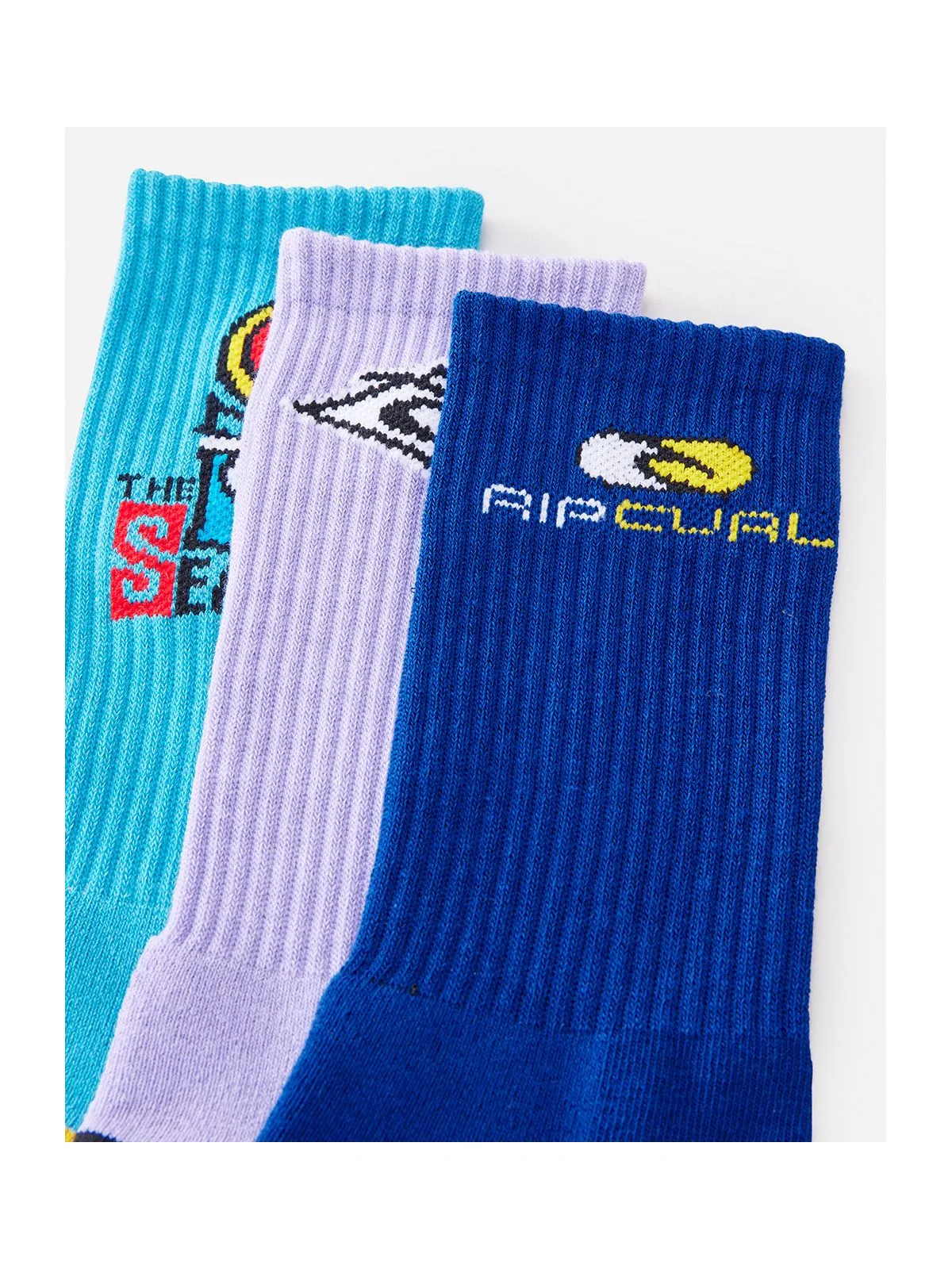 Skarpety męskie codzienne RIP CURL Retro Crew Sock 3-Pk multikolor