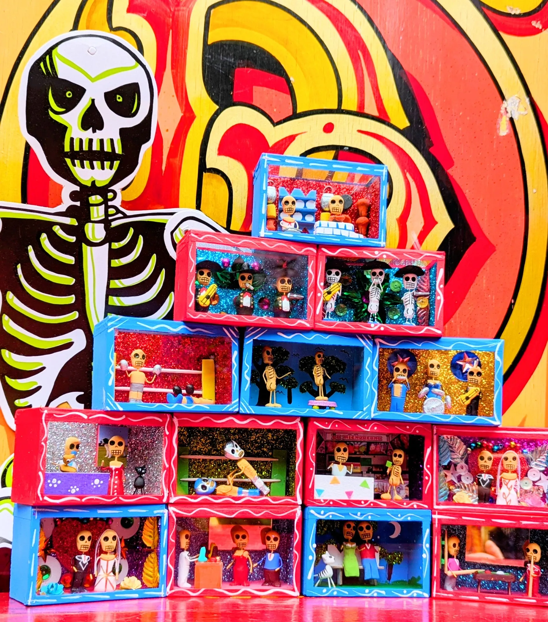 Skeleton Nicho boxes