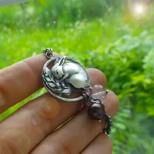 Sleeping Bunny Necklace