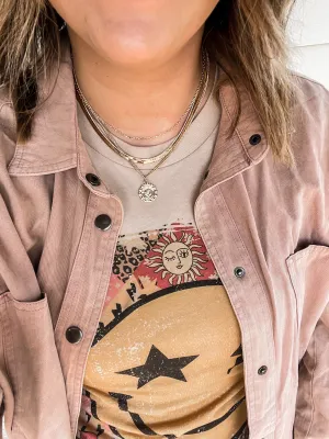 Snake Chain & Coin Necklace