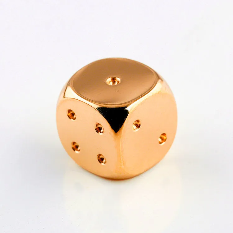 Solid 18k Gold Dice Die, Unique Gift