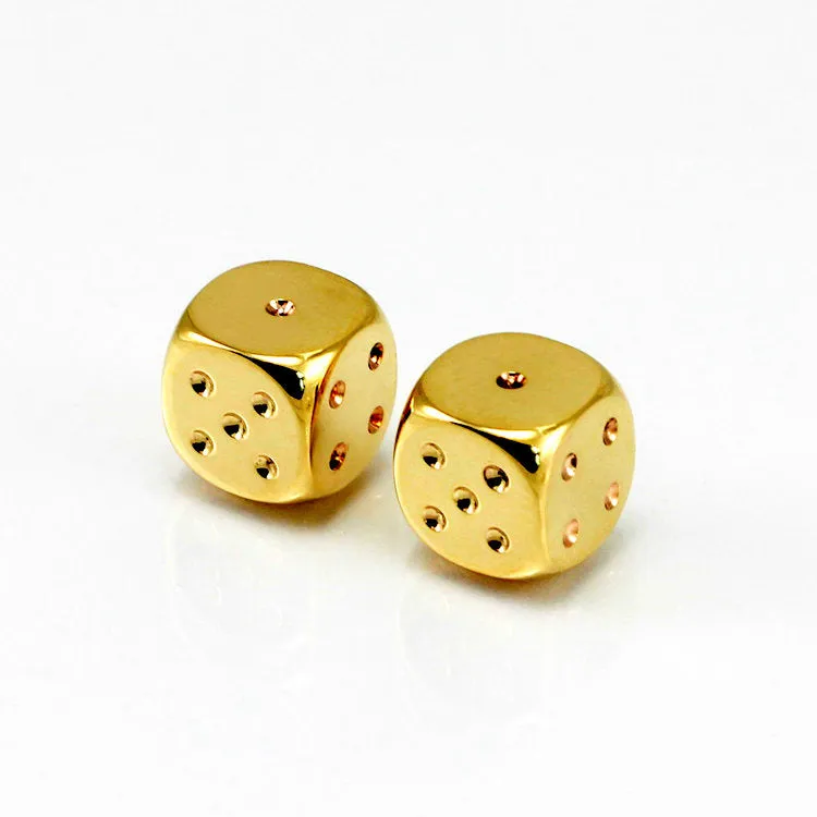 Solid 18k Gold Dice Die, Unique Gift