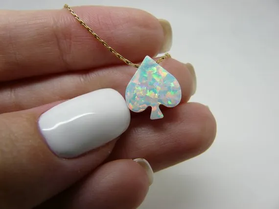 Spades & Clubs Playing Cards Necklace