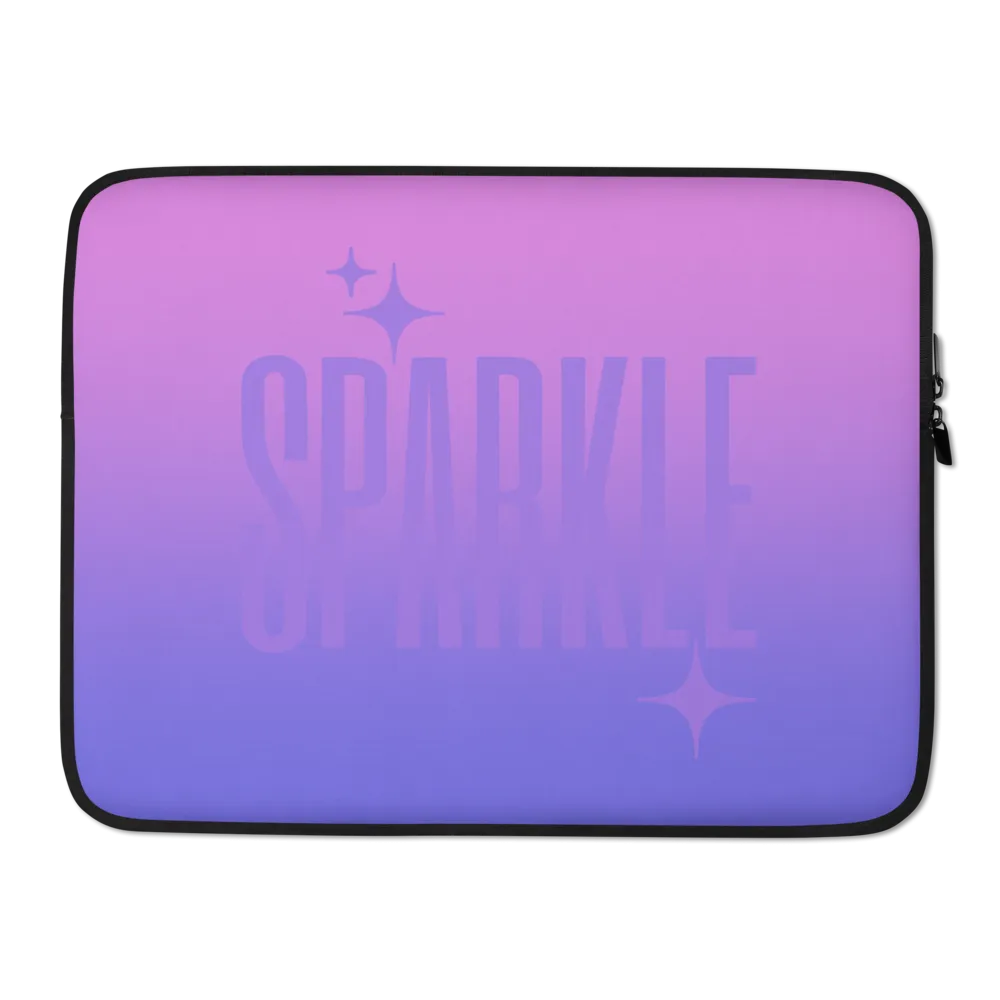 Sparkle Ghost Text Laptop Sleeve