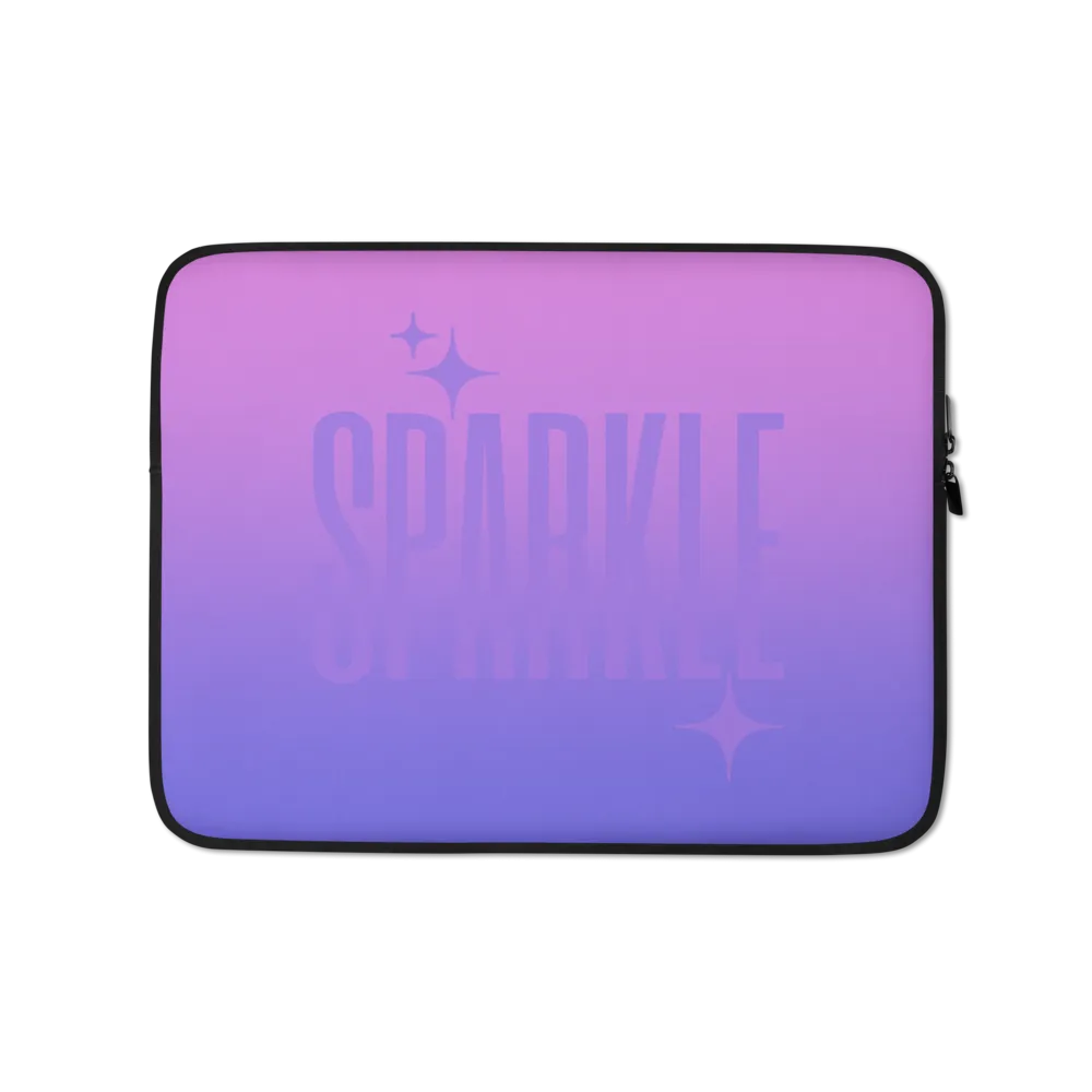 Sparkle Ghost Text Laptop Sleeve