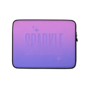 Sparkle Ghost Text Laptop Sleeve