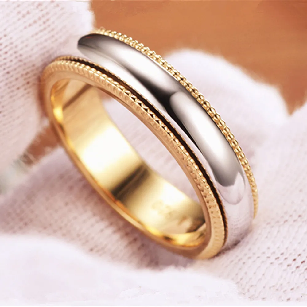 Spinner Rotatable Matching Couple Wedding Bands