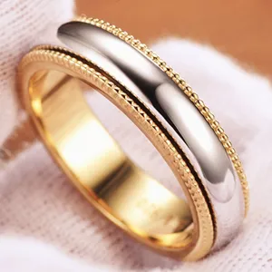 Spinner Rotatable Matching Couple Wedding Bands