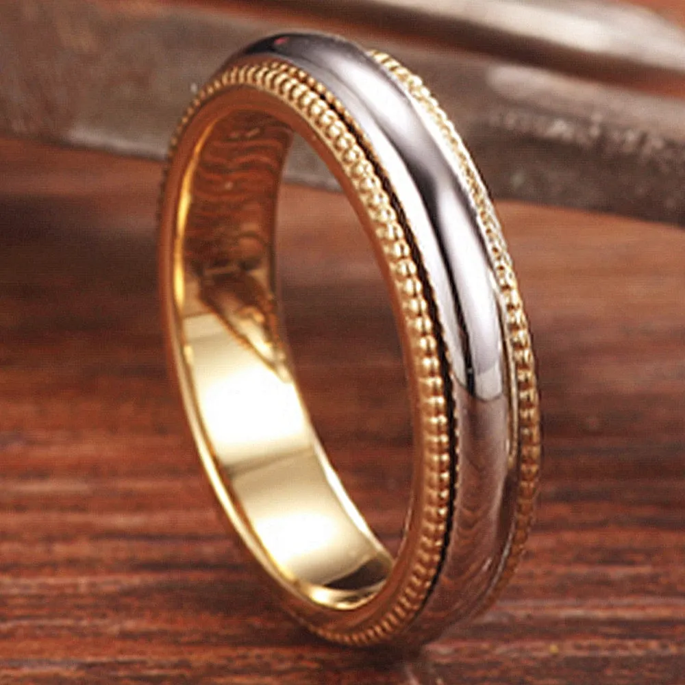 Spinner Rotatable Matching Couple Wedding Bands