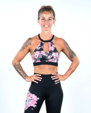 Sports Bra - NS Omega Skull Flower