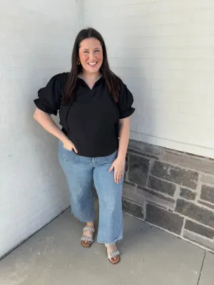 Spring In Your Step Top - Black