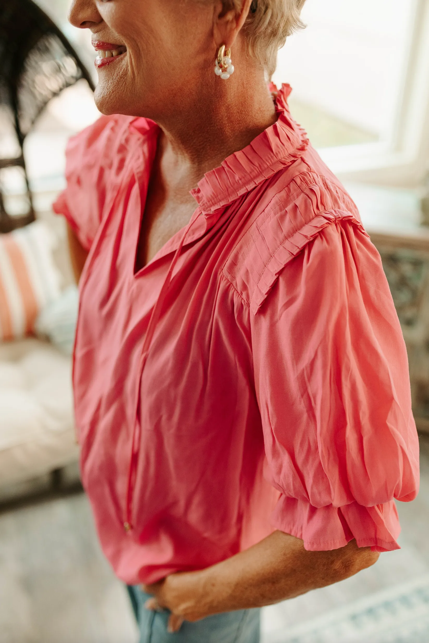 Spring In Your Step Top - Pink