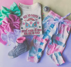 spring plaid joggers