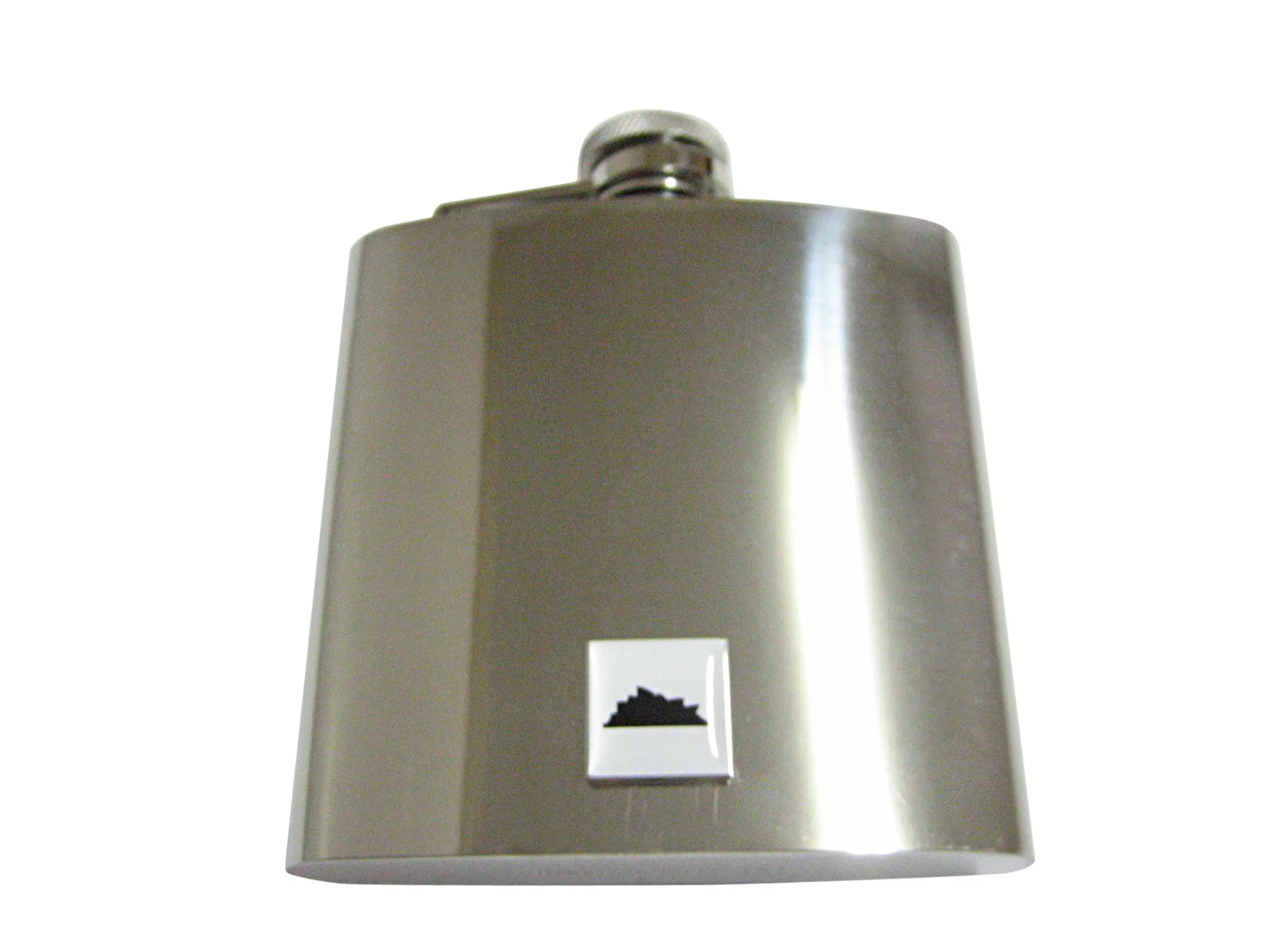 Square Sydney Australia Iconic Opera House 6 Oz. Stainless Steel Flask