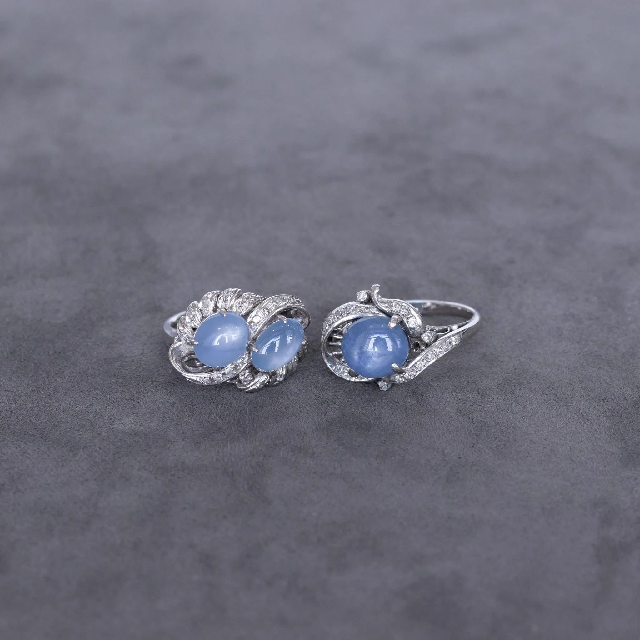 Star Sapphire & Diamond Cocktail Ring, 18k