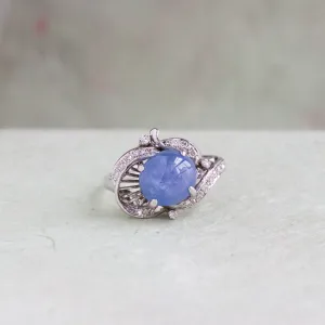 Star Sapphire & Diamond Cocktail Ring, 18k