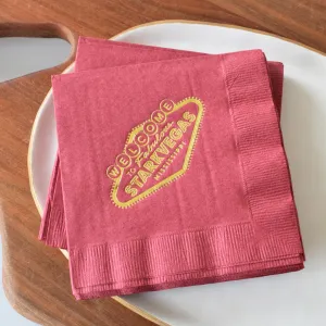 StarkVegas Sign Beverage Napkins