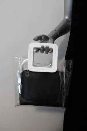 Staud Mini Shirley Bag Clear/White/Black Tote