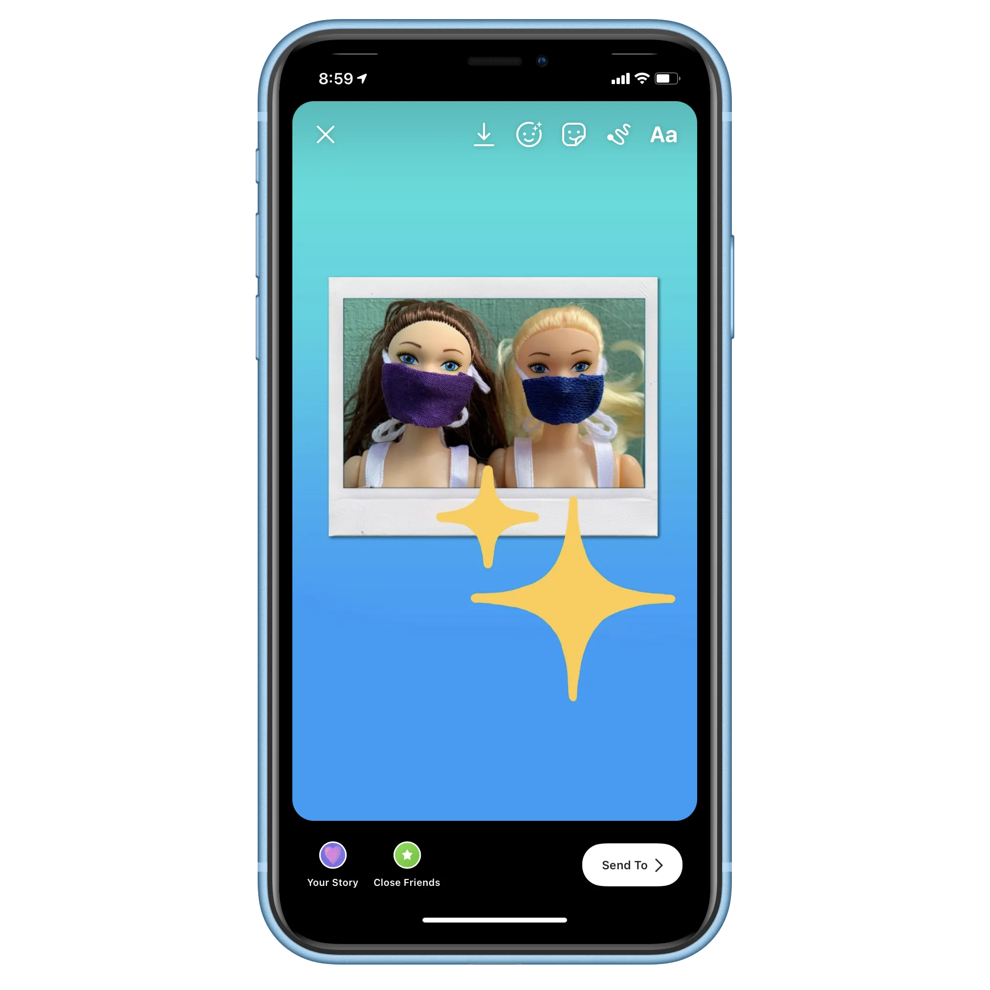 Stay Bright Instagram Story Template for Canva (FREE!)