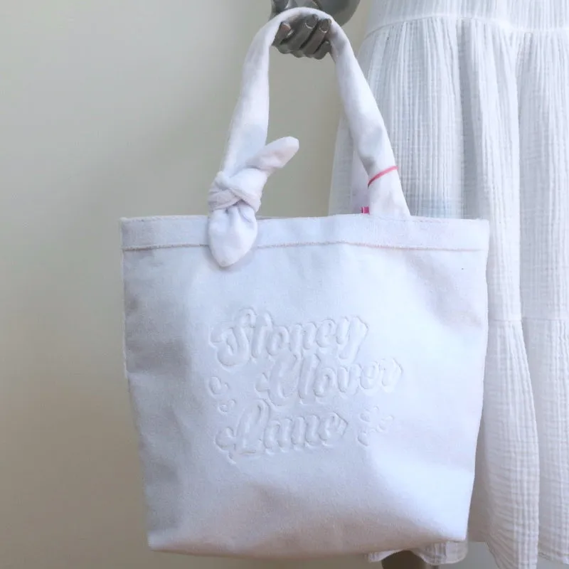 Stoney Clover Lane x Target Terry Cloth Beach Tote Bag White NEW