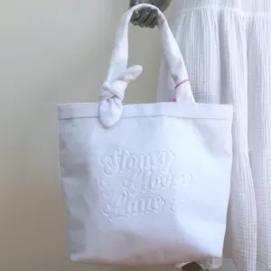 Stoney Clover Lane x Target Terry Cloth Beach Tote Bag White NEW