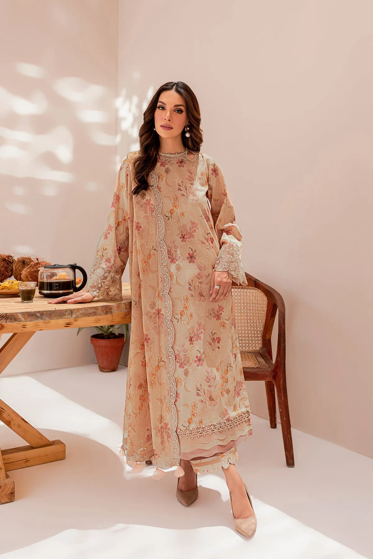 Summer Breeze| Farasha Mehak Festive Lawn SS 23 | Unstitched Embroidered Collection