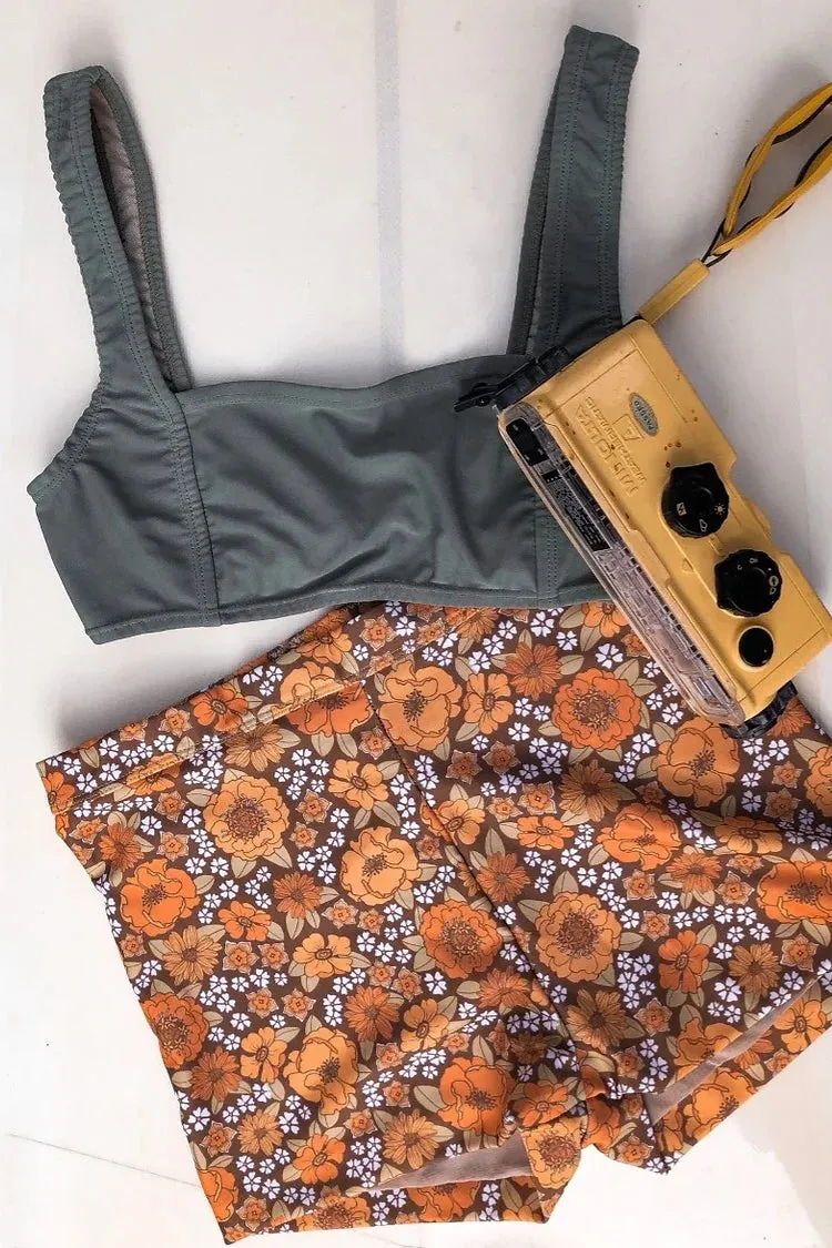 Surf Shorties in Retro Blossom