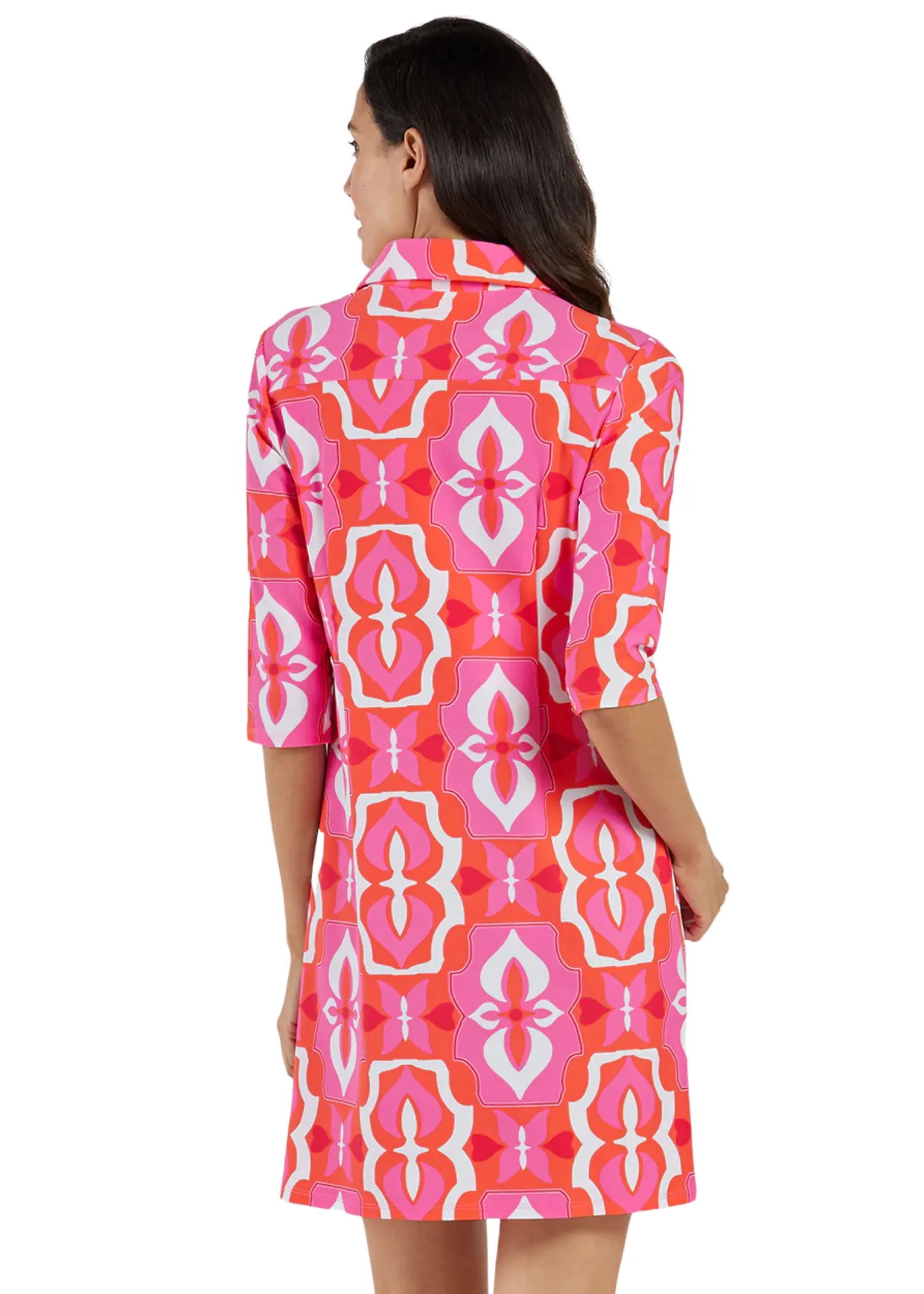 SUSANNA DRESS - BUTTERFLY TILE