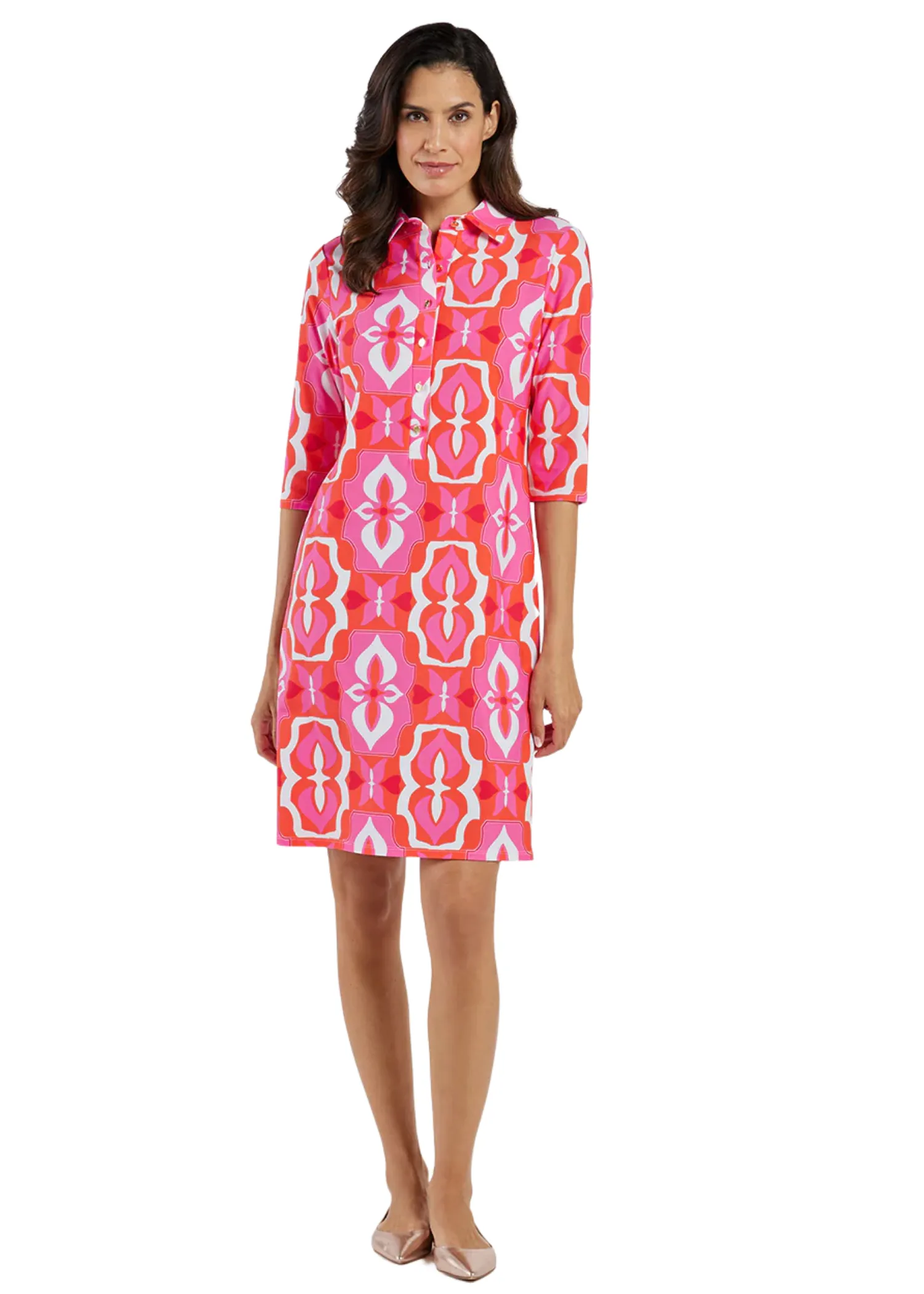 SUSANNA DRESS - BUTTERFLY TILE