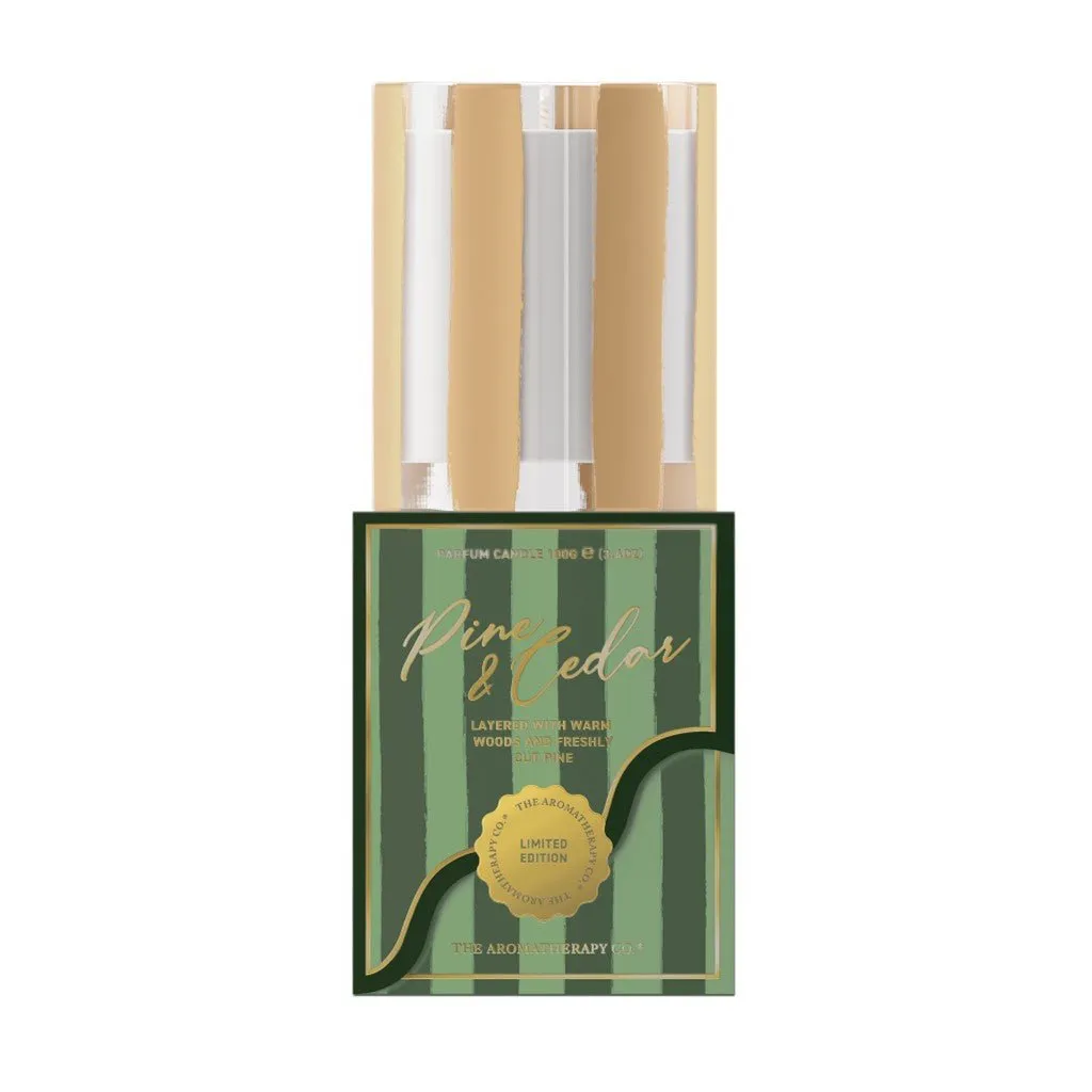 The Aromatherapy Co. - Festive Candle 100g - Pine & Cedar