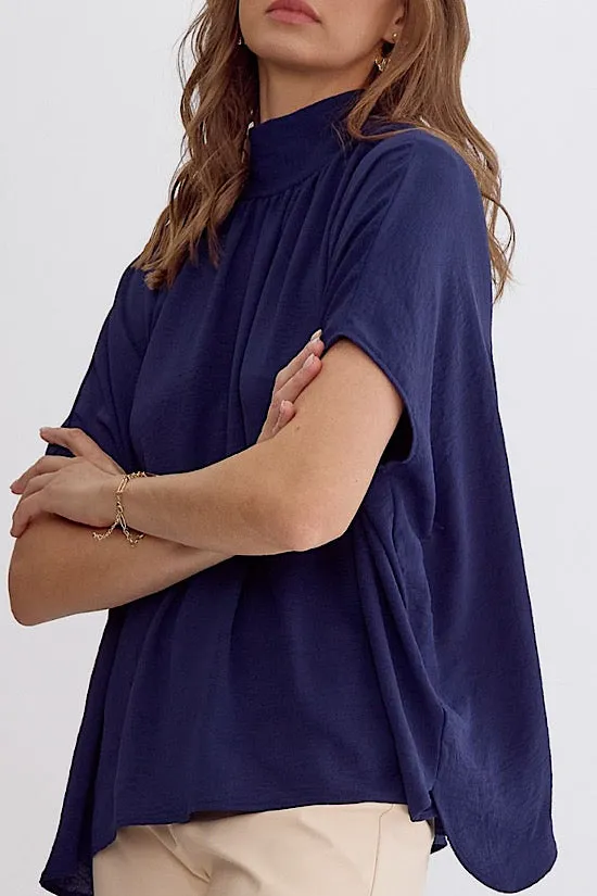 The Elsie Top in Navy