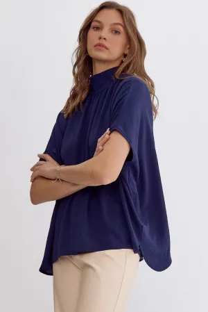 The Elsie Top in Navy