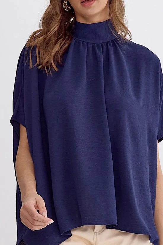 The Elsie Top in Navy