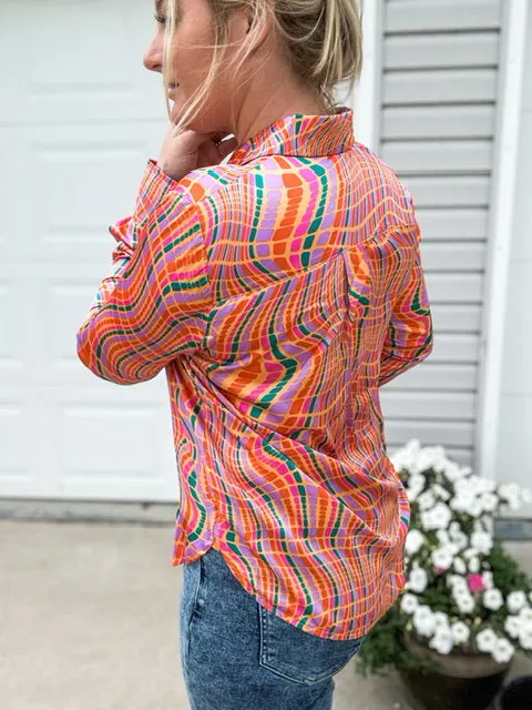 The Orange Mirage Blouse